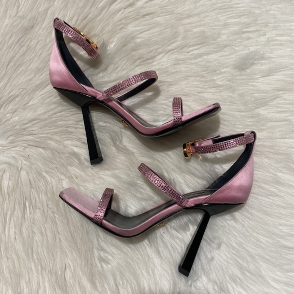 Versace Crystal Embellished ankle strap‎ sandal size 35EU - Picture 6 of 17